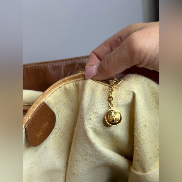 Vintage Gucci Bamboo Top Handle Hobo Shoulder Bag - Picture 15 of 15